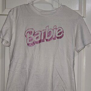 Light Pink color, Barbie T shirt, Women Size Med